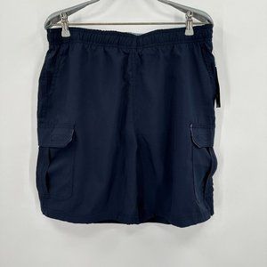 Berkely Jensen Men's Swim Shorts sz M Navy Blue Drawstring s/a BJ's Wholesale